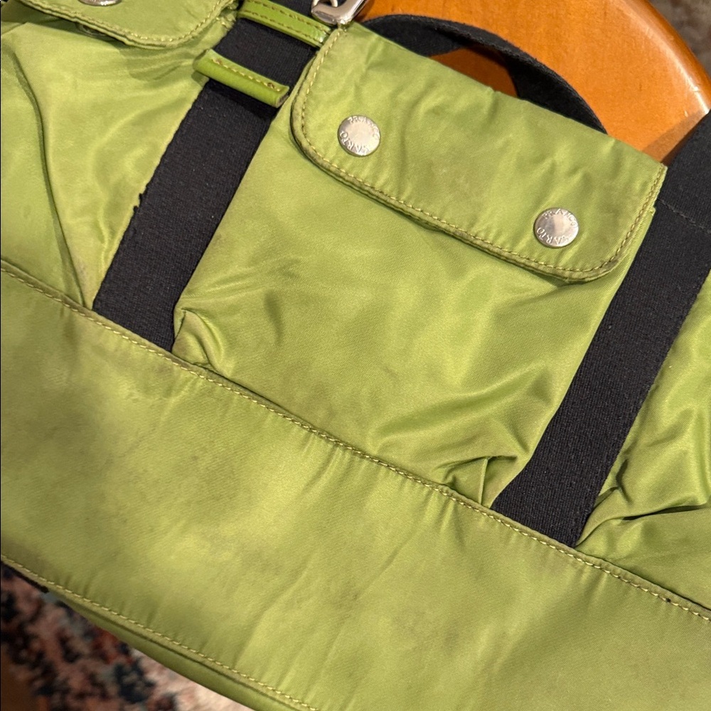 Franco Sarto Green Mini Bag with Black Straps - Picture 2 of 4